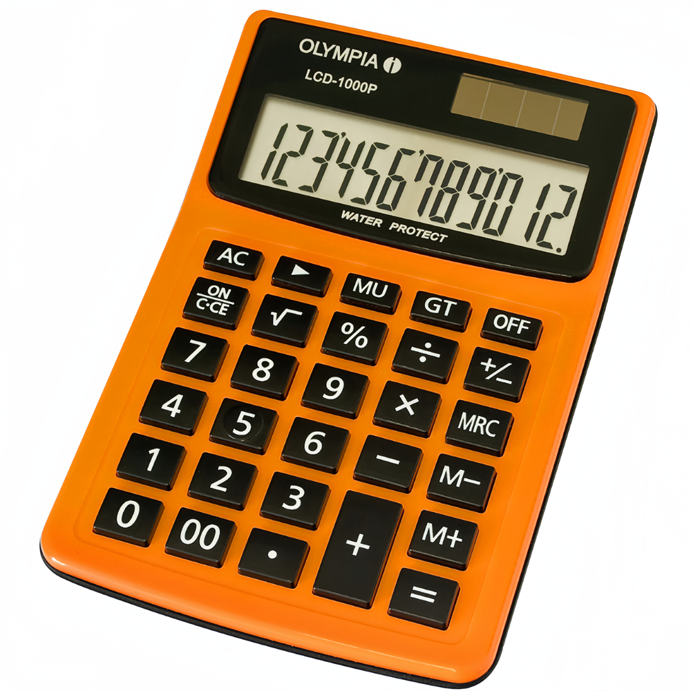 Olympia LCD-9210 Calculator Scientific 12 Digits In Silver Color 1pcs 4686