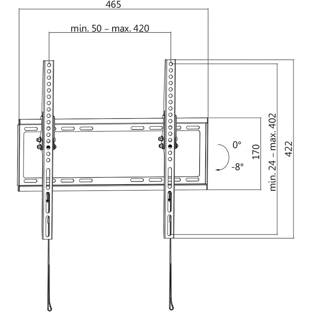 TV nosač LogiLink LogiLink TV wall mount, 32 55, tilt, 35 kg max., BP0010