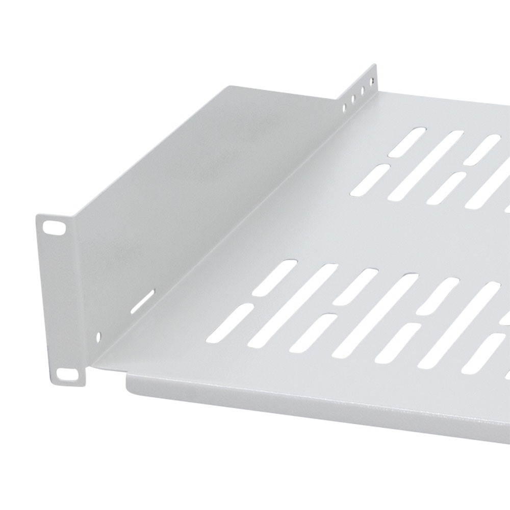 Polica za ormare servera LogiLink LogiLink 19 cantilever shelf, front screw fixing d 400 mm, grey, SF2C45G