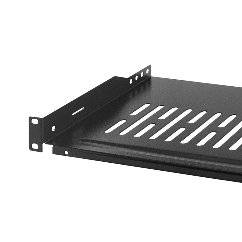 Polica za ormare servera LogiLink LogiLink 19 cantilever shelf, front screw fixing d 250 mm, black, SF1C35B