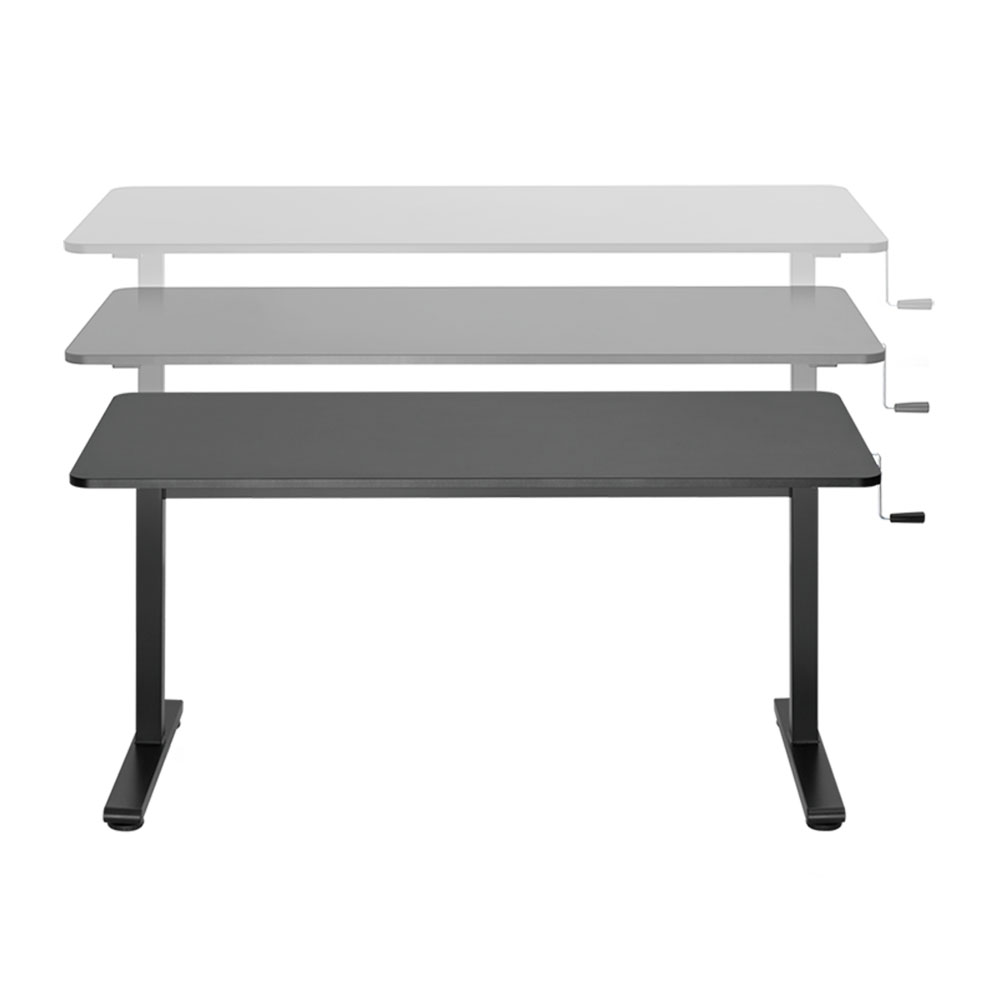 Računarski sto LogiLink LogiLink Manually adjustable sit stand desk, 700–1170 mm, black, EO0027