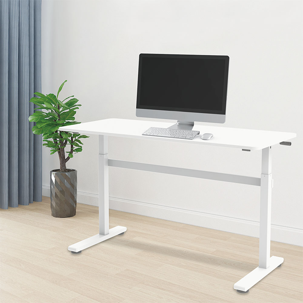 Računarski sto LogiLink LogiLink Manually adjustable sit stand desk, 700–1170 mm, white, EO0027W