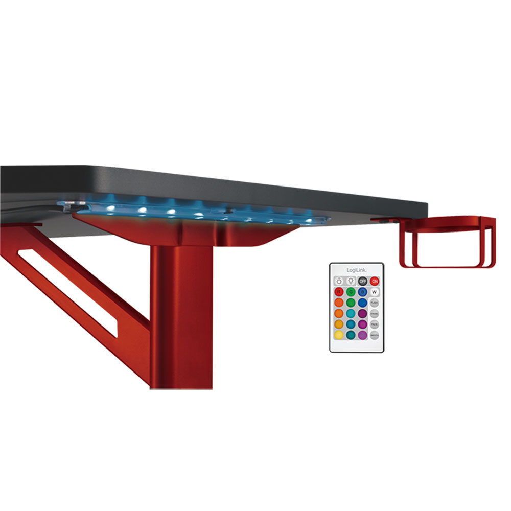 Računarski sto LogiLink LogiLink Gaming desk with RGB lighting, EO0042