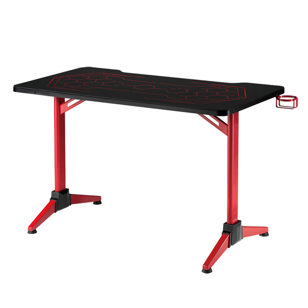 Računarski sto LogiLink LogiLink Gaming desk with RGB lighting, geo-honeycomb pattern, EO0043