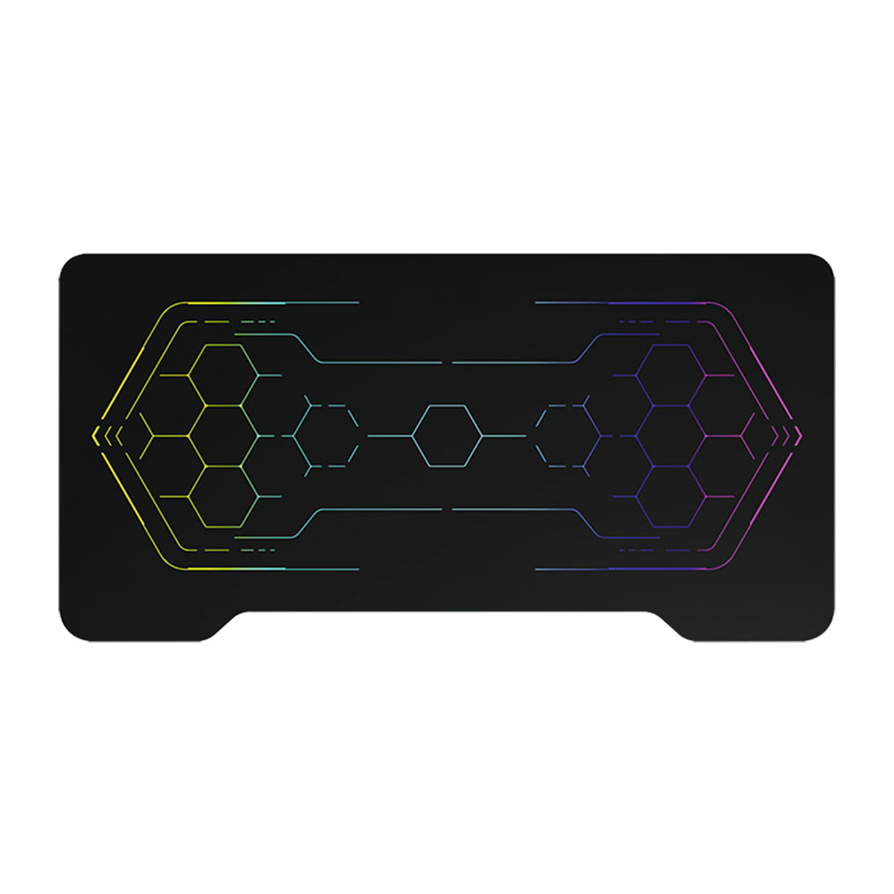 Računarski sto LogiLink LogiLink Gaming desk with RGB lighting, geo-honeycomb pattern, EO0043