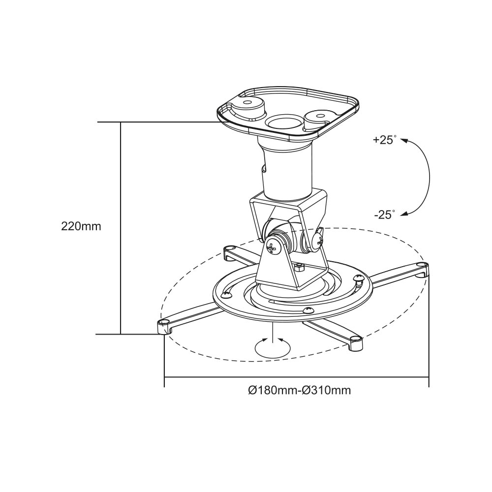 Nosač za projektor LogiLink Logilink projector mount BP0003