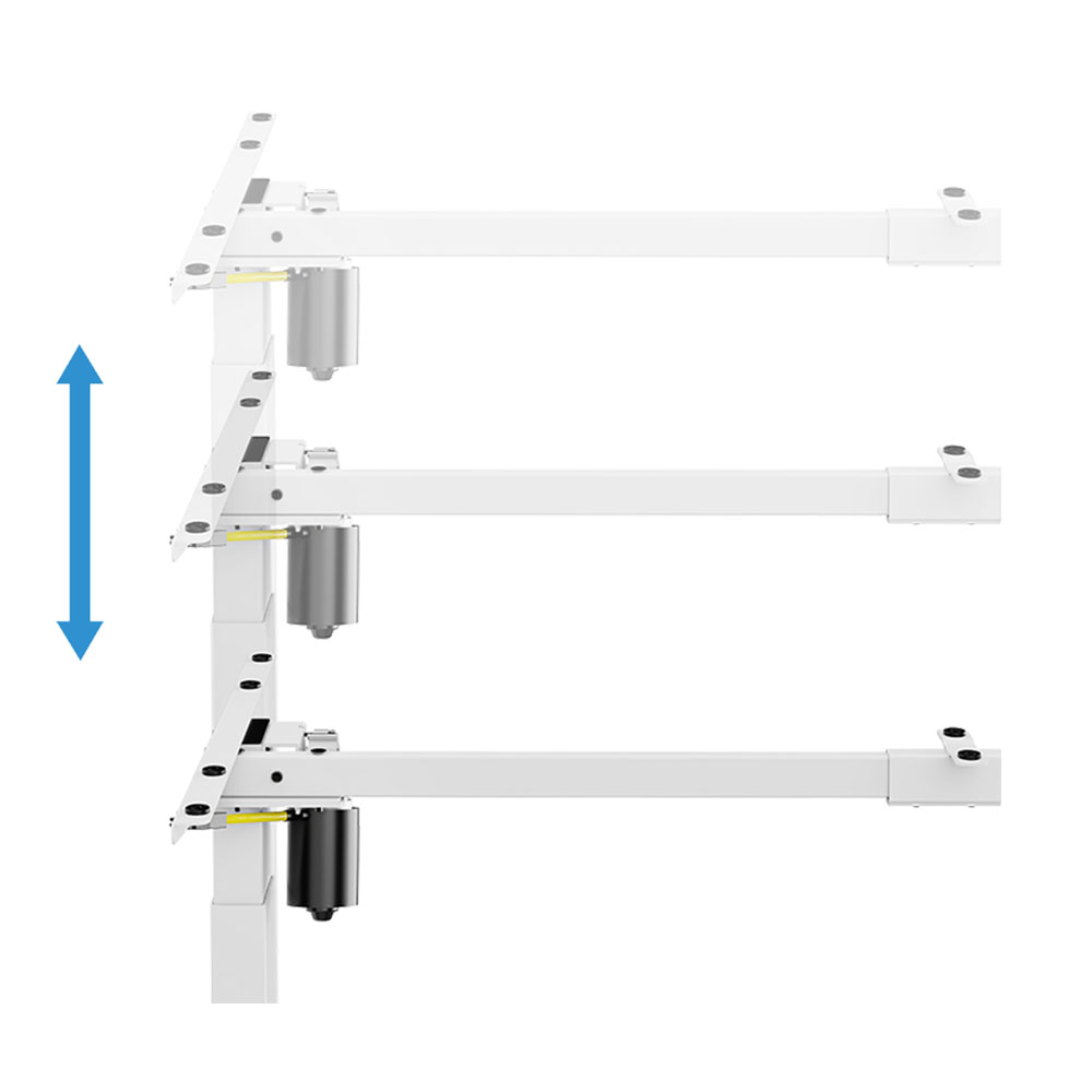 Računarski sto LogiLink LogiLink Electrically adjustable sit-stand desk frame, 1 motor, 710–1190 mm, white, EO0052W