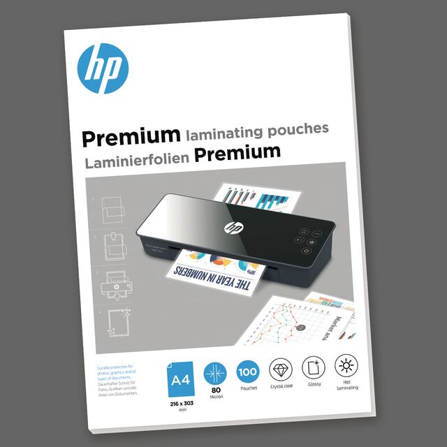 Laminator za plastifikaciju papira HP HP Premium Laminating Pouches A4 80 MIC